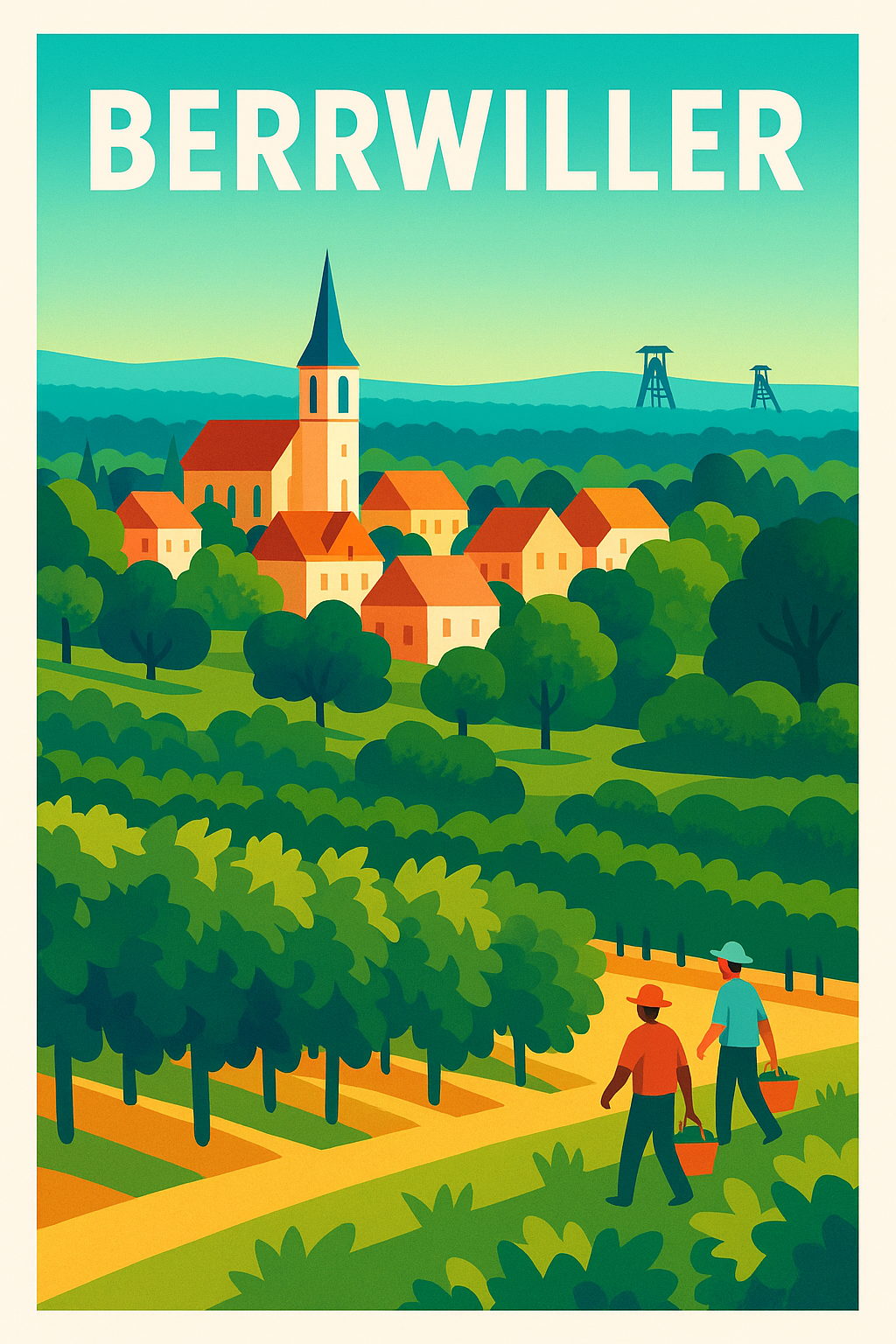 Affiche de Berrwiller - Charme rural et douceur alsacienne