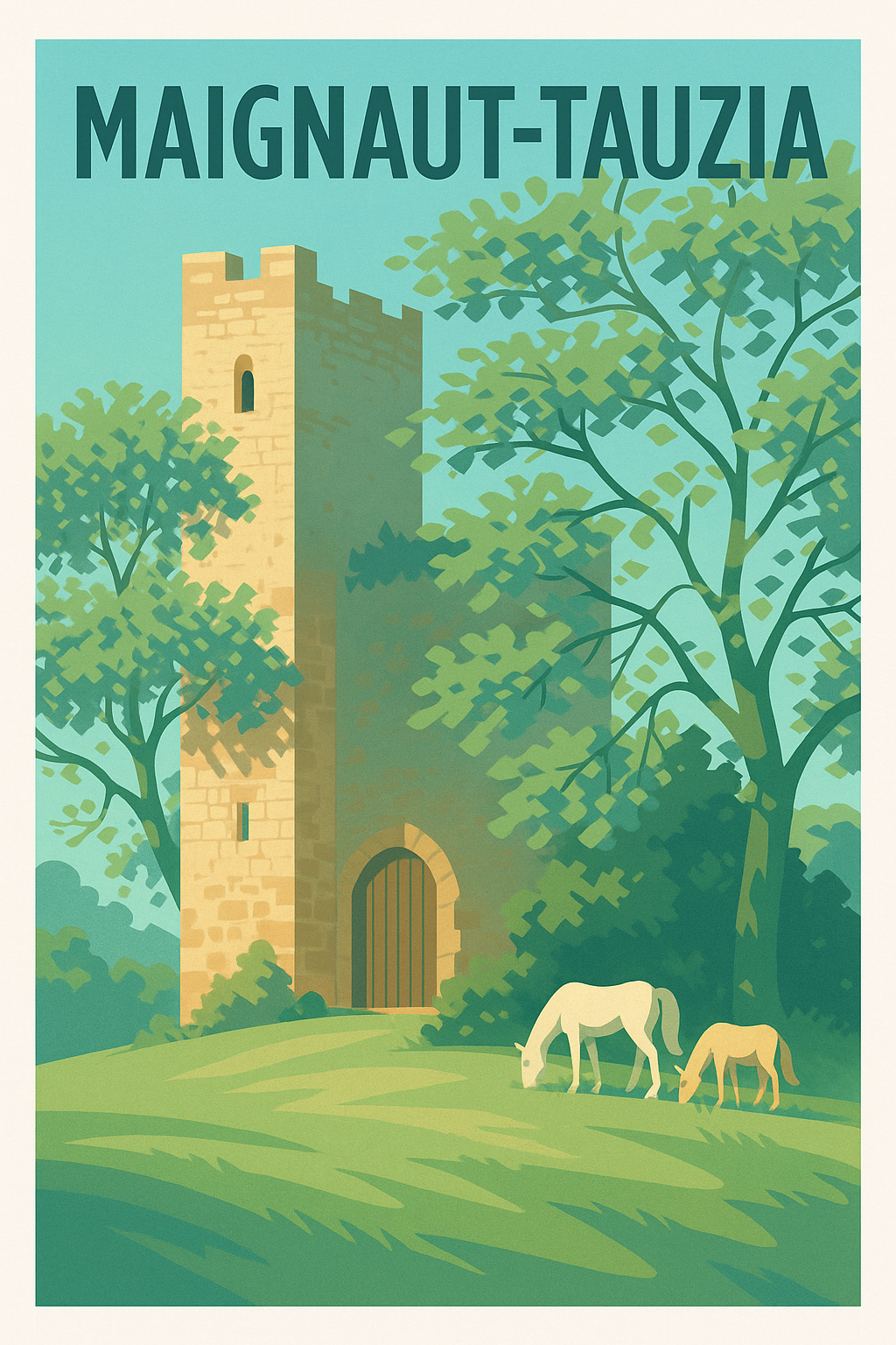 Affiche Maignaut-Tauzia — Sérénité au cœur de la nature · poster d'art de Maignaut-Tauzia