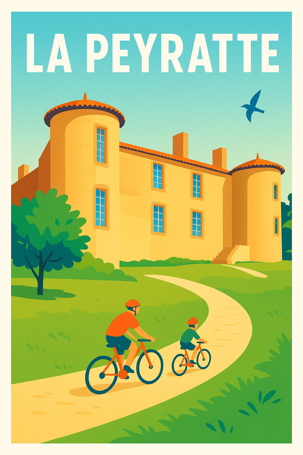 Affiche de La Peyratte - Escapade à vélo et patrimoine préservé