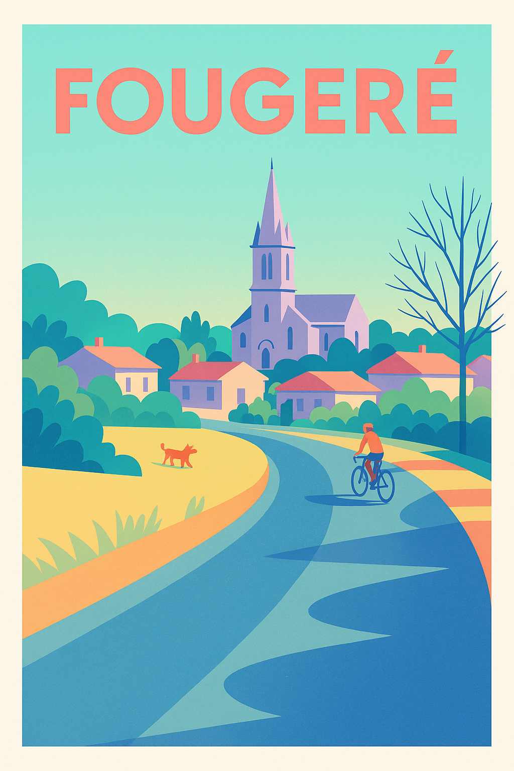 Affiche de Fougeré - Charme bucolique et douceur de vivre