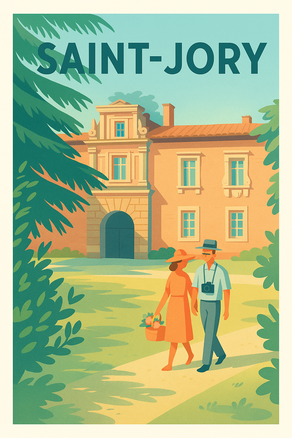 Affiche de Saint-Jory - Promenade estivale en douceur