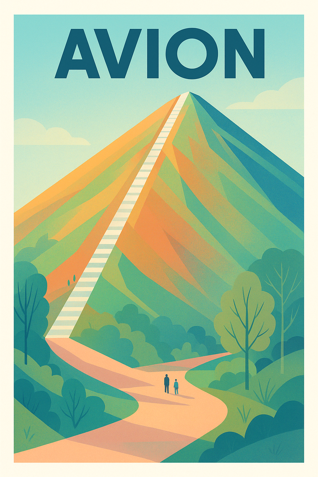 Affiche de Avion - Escapade nature entre montagne et sentiers