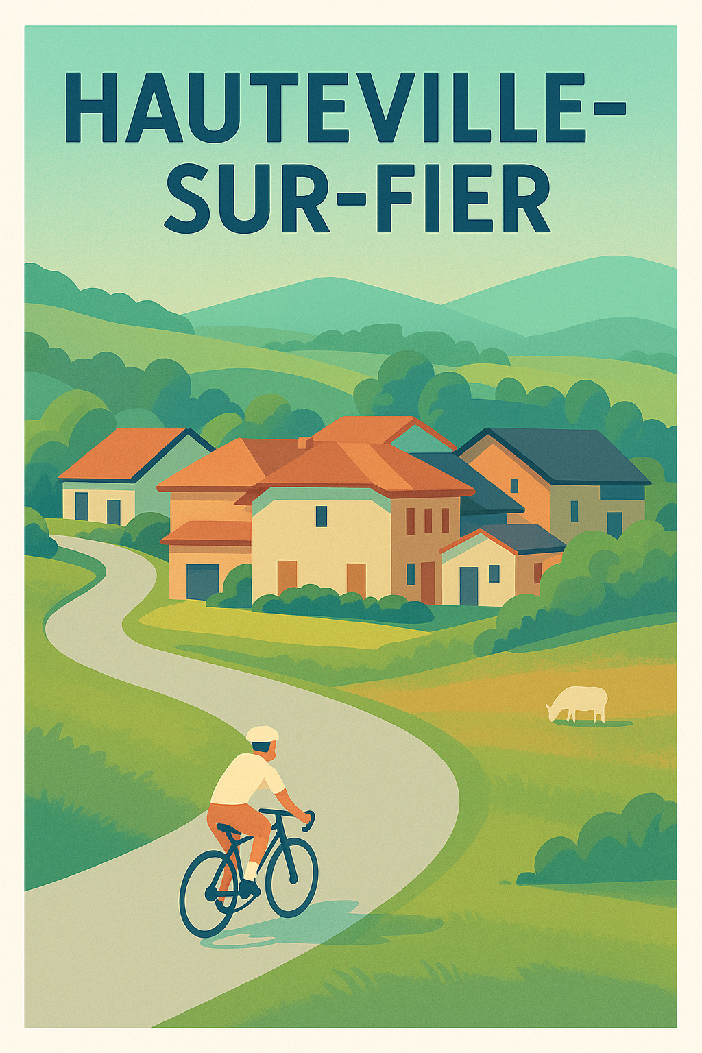 Affiche de Hauteville-sur-Fier - Escapade bucolique à vélo