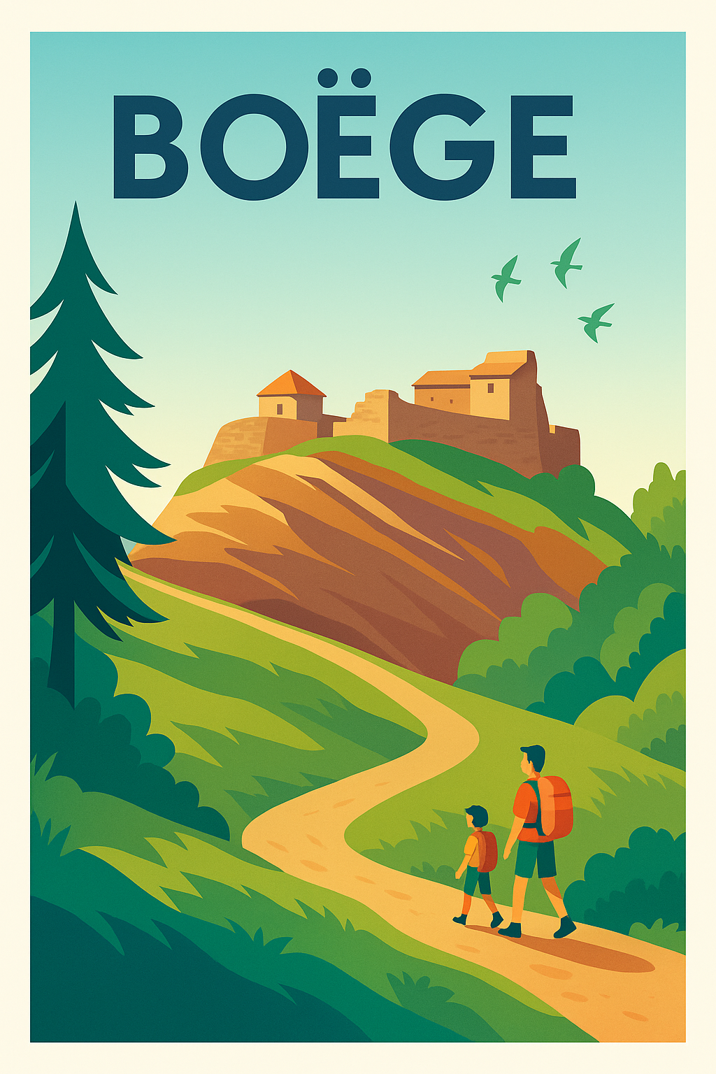 Affiche de Boëge - L'appel de la nature et du patrimoine