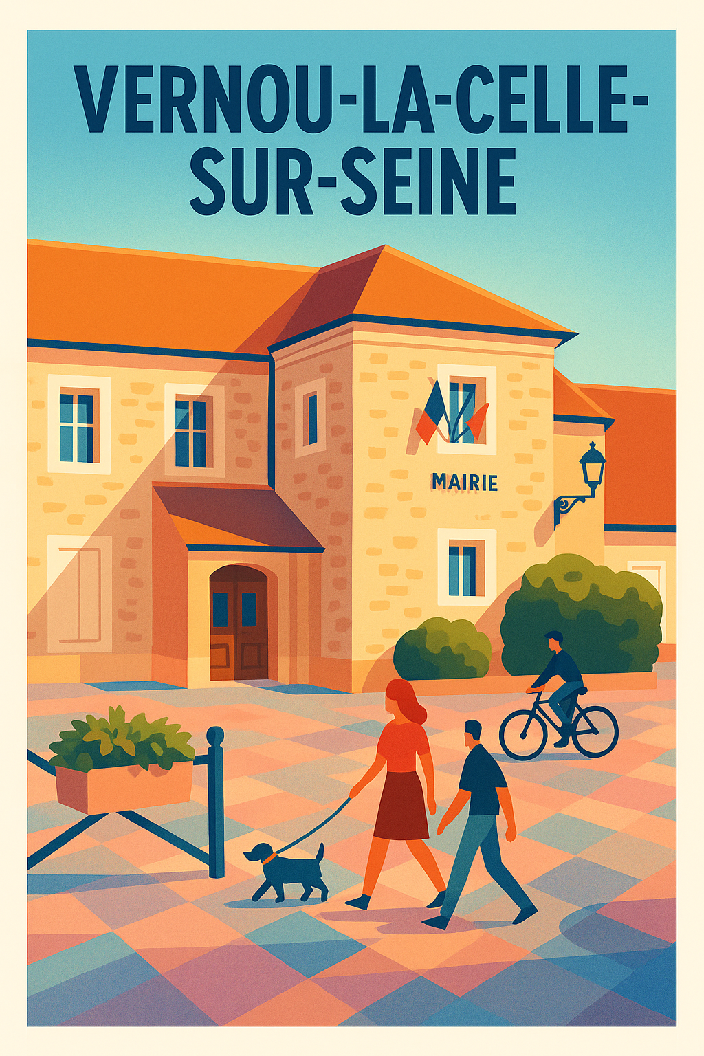 Affiche de Vernou-la-Celle-sur-Seine - L'art de la douceur au cœur de la mairie