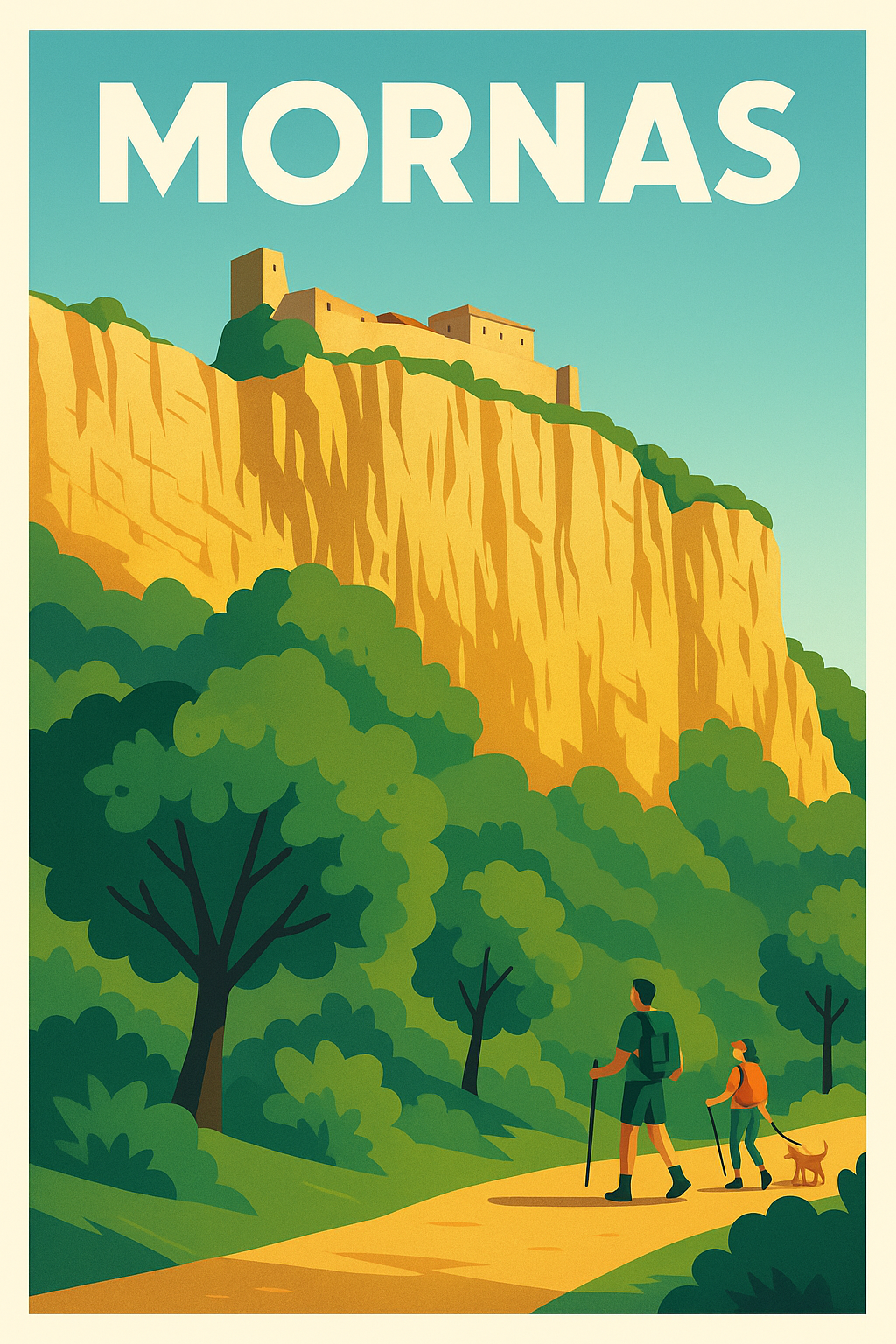 Affiche de Mornas - Évasion nature au pied du château