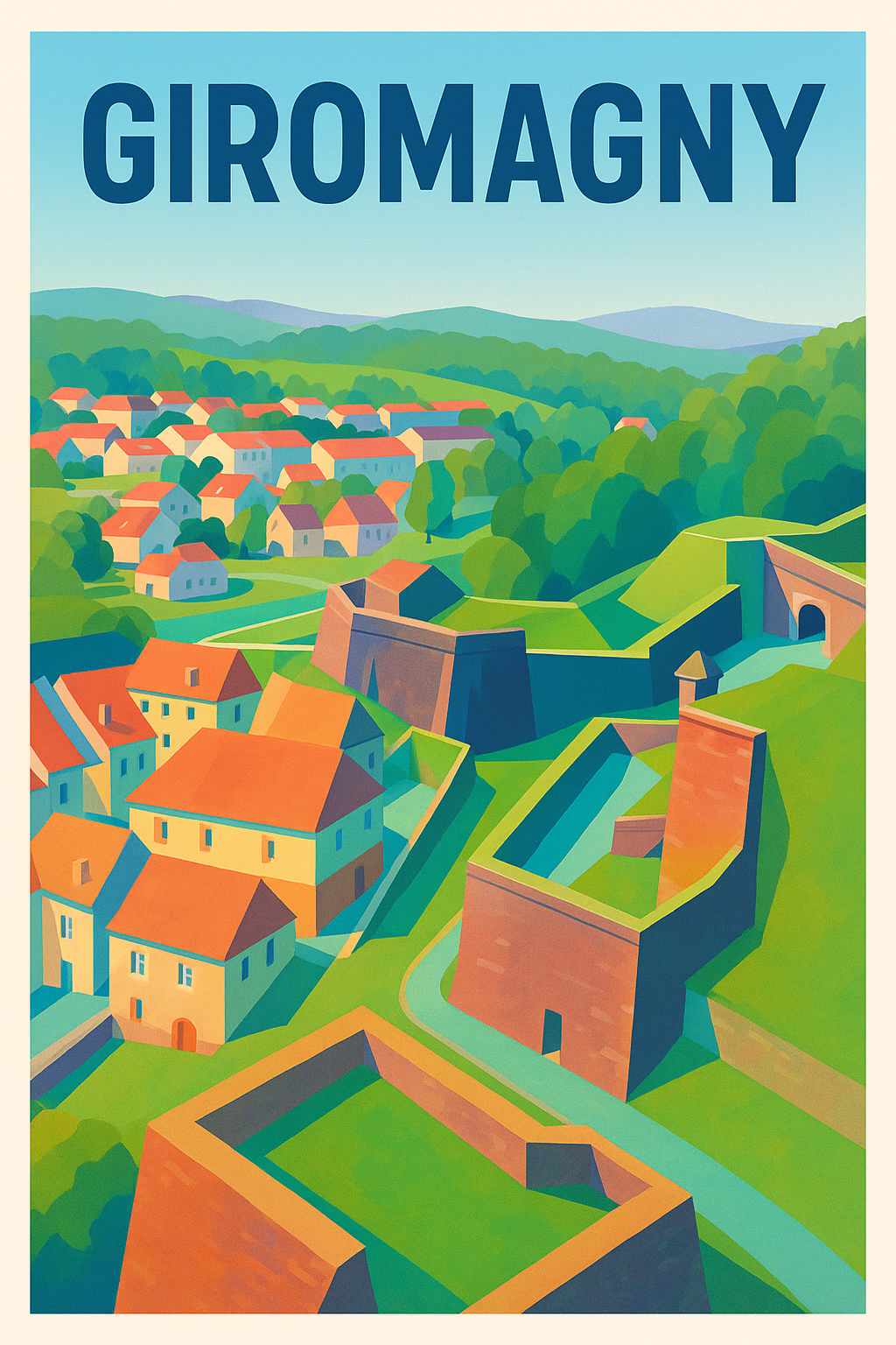 Affiche de Giromagny - Entre nature et fortifications historiques