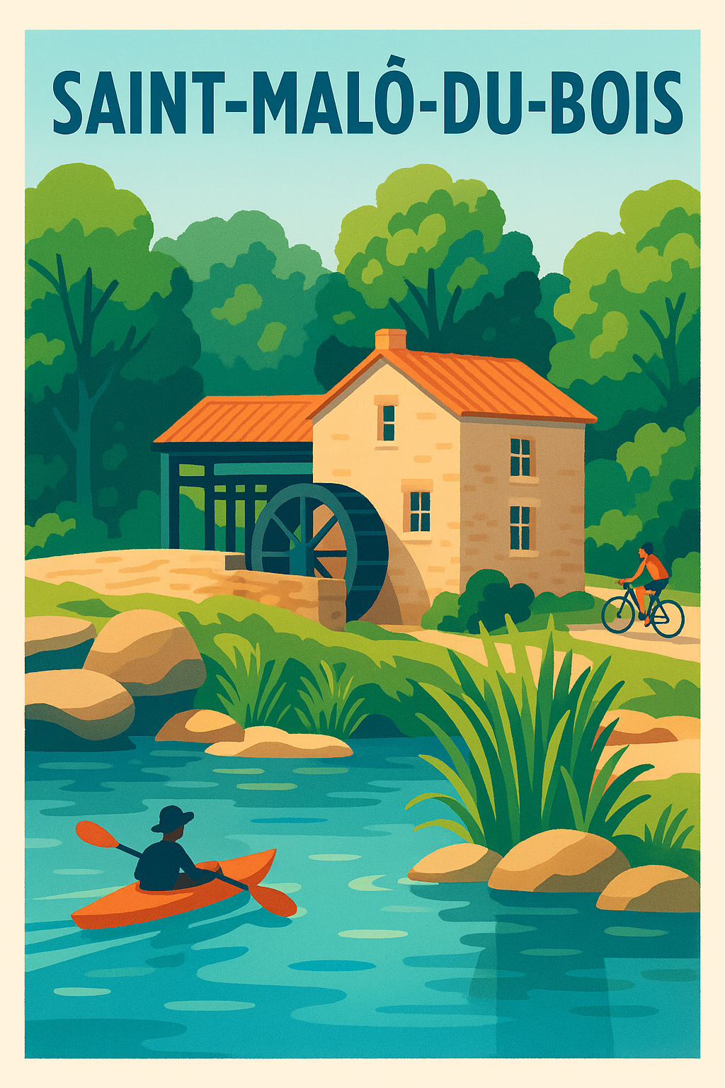 Affiche de Saint-Malô-du-Bois - Charme naturel et balade paisible