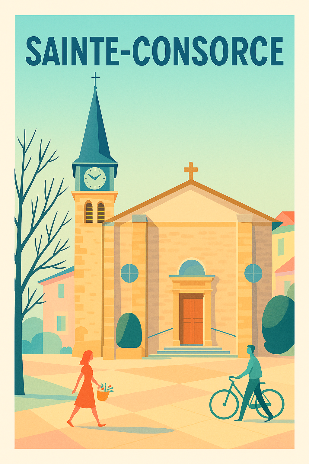 Affiche de Sainte-Consorce - Charme et sérénité au cœur du village