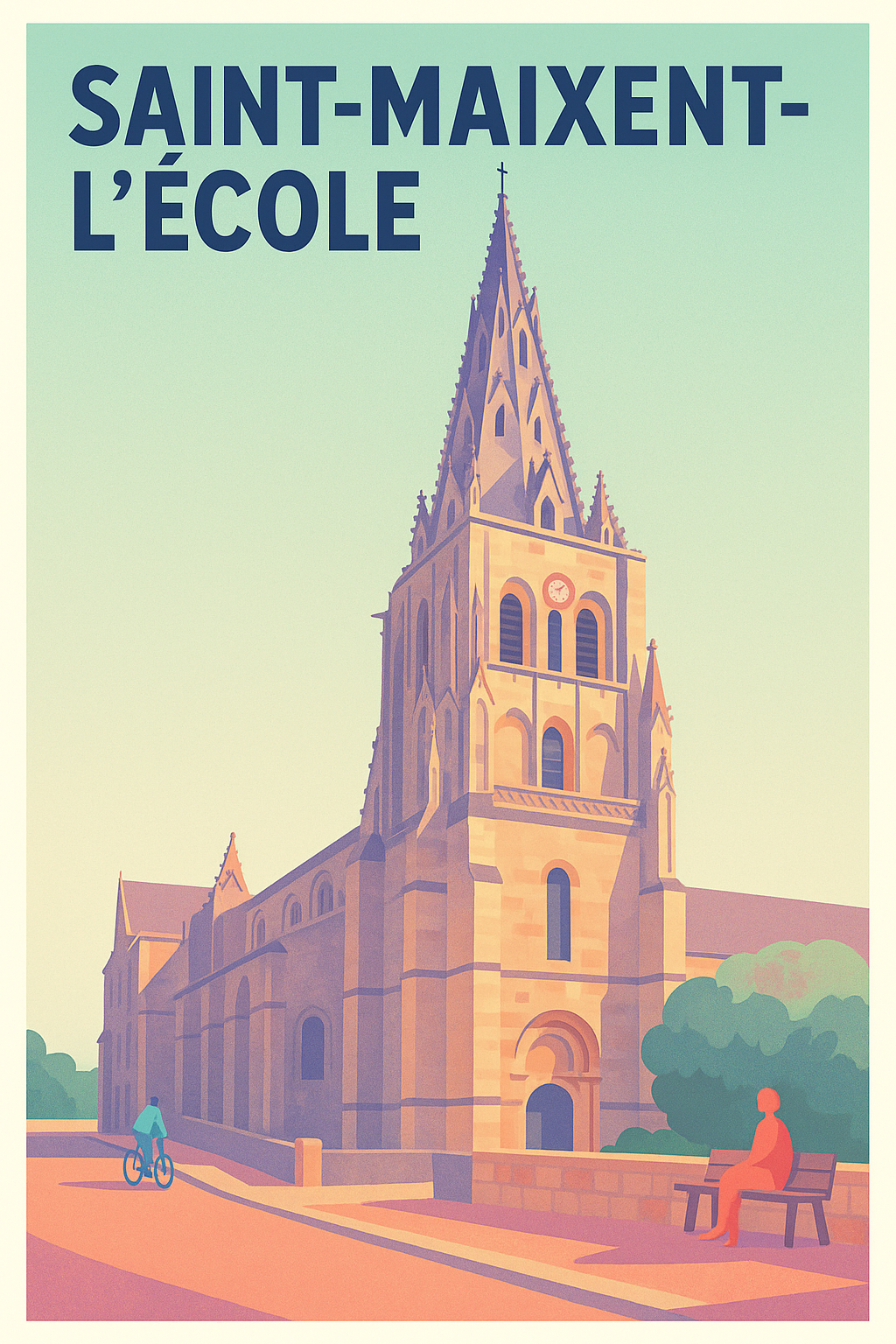 Affiche de Saint-Maixent-l'École - Patrimoine et charme à l'état pur