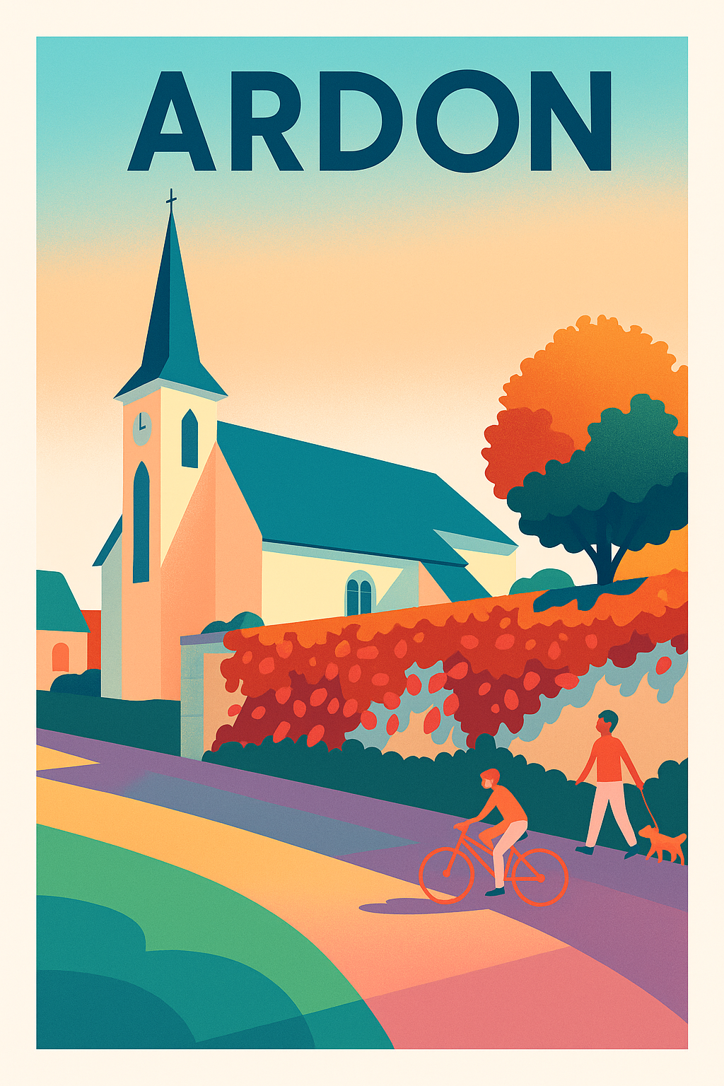Affiche de Ardon - Charme paisible d'un village en couleur