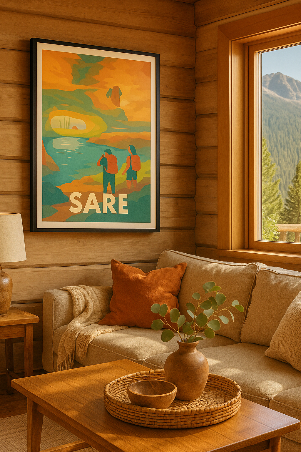 Mise en situation Affiche de Sare - Aventure et nature au cœur du Pays Basque