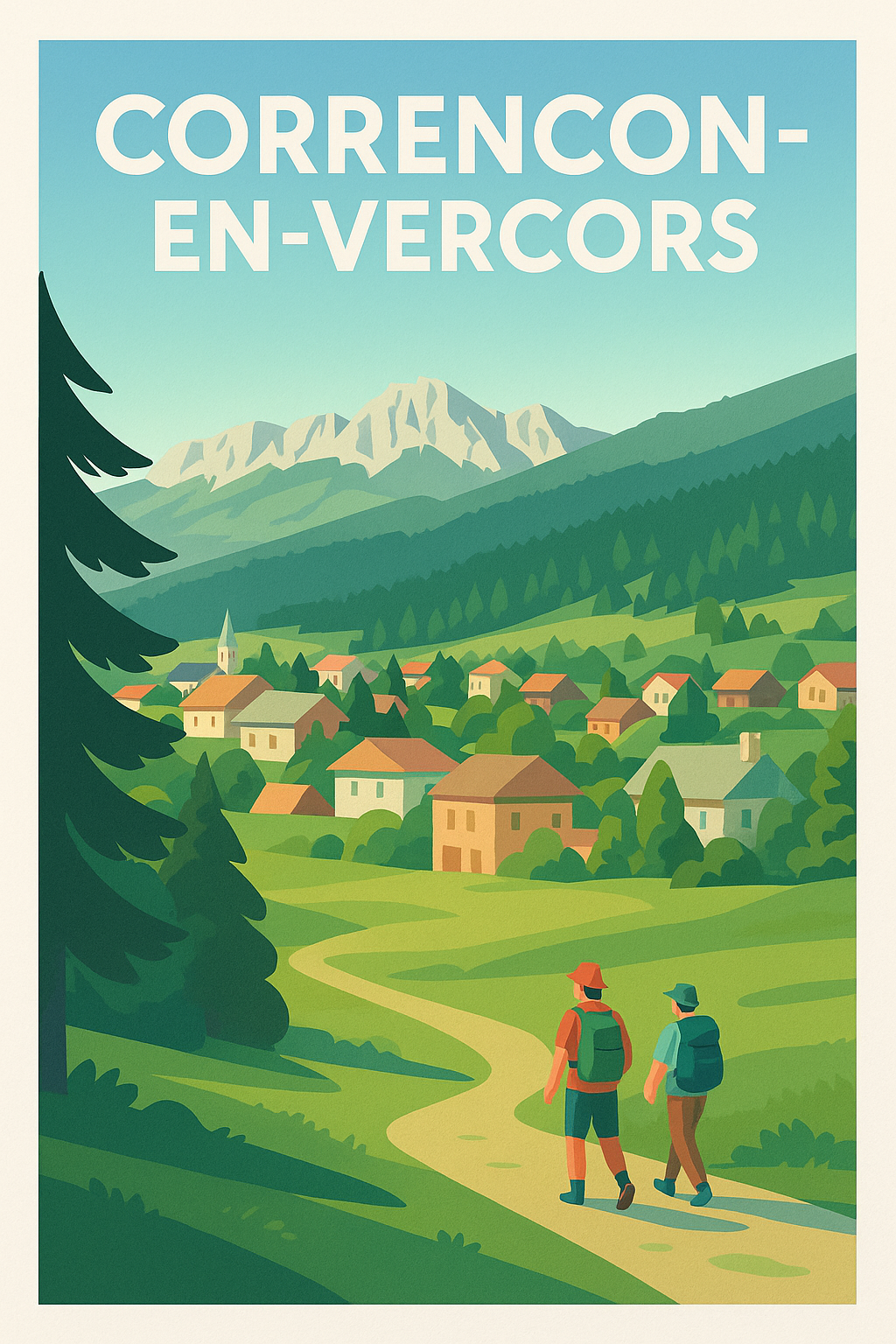 Affiche de Corrençon-en-Vercors - Escapade nature entre montagnes et villages