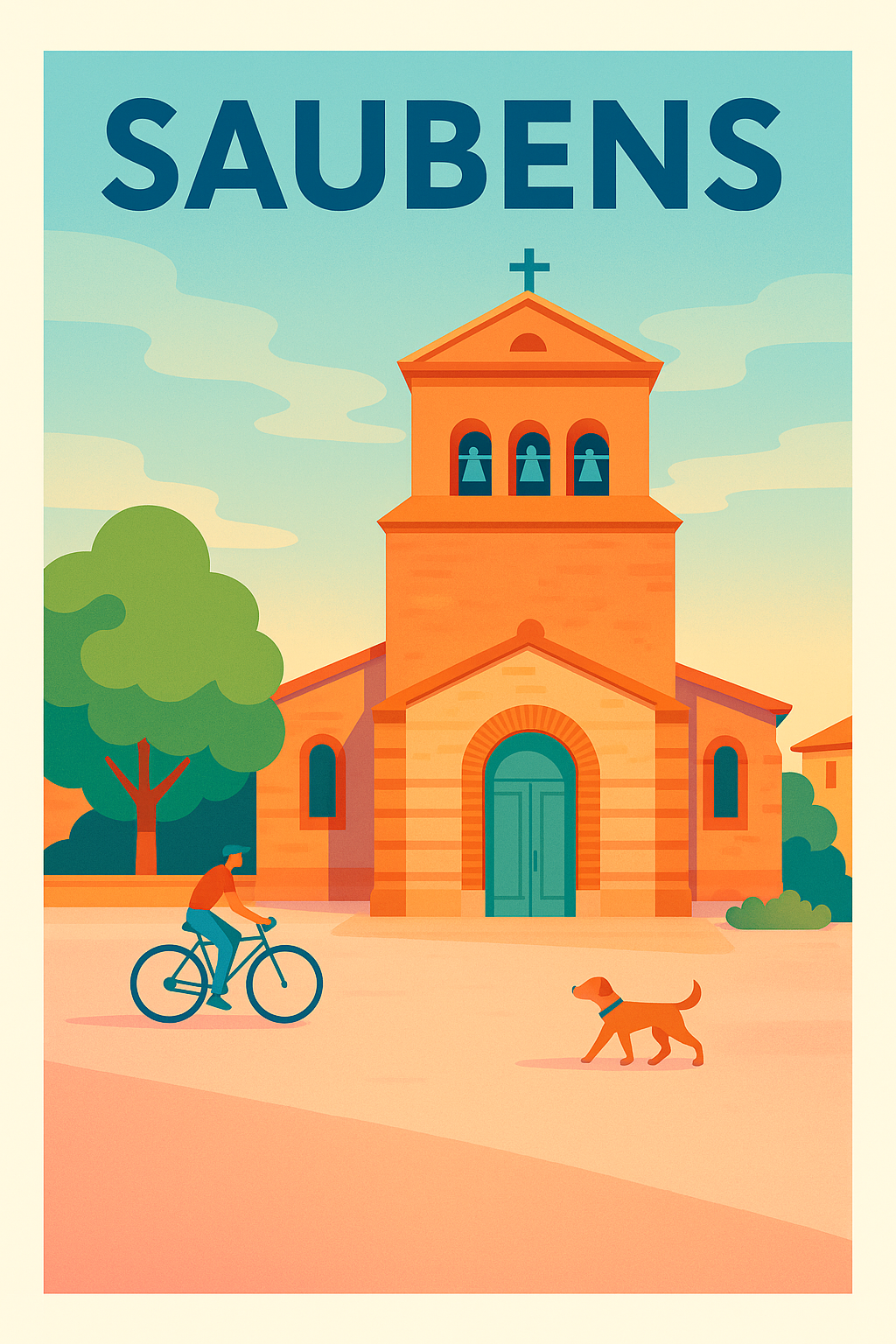 Affiche de Saubens - Charme paisible du Sud-Ouest