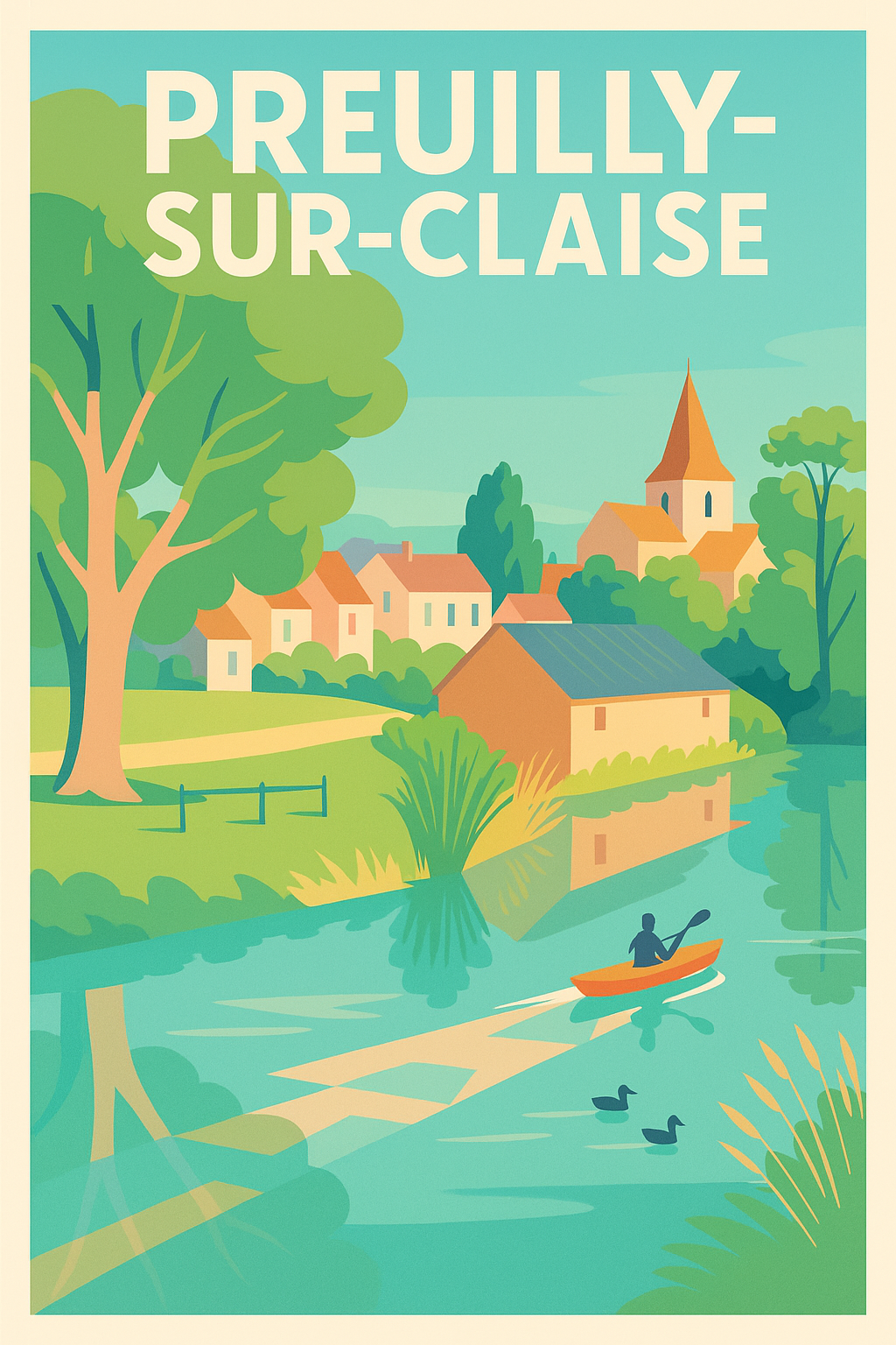Affiche de Preuilly-sur-Claise - Charme bucolique au fil de l'eau