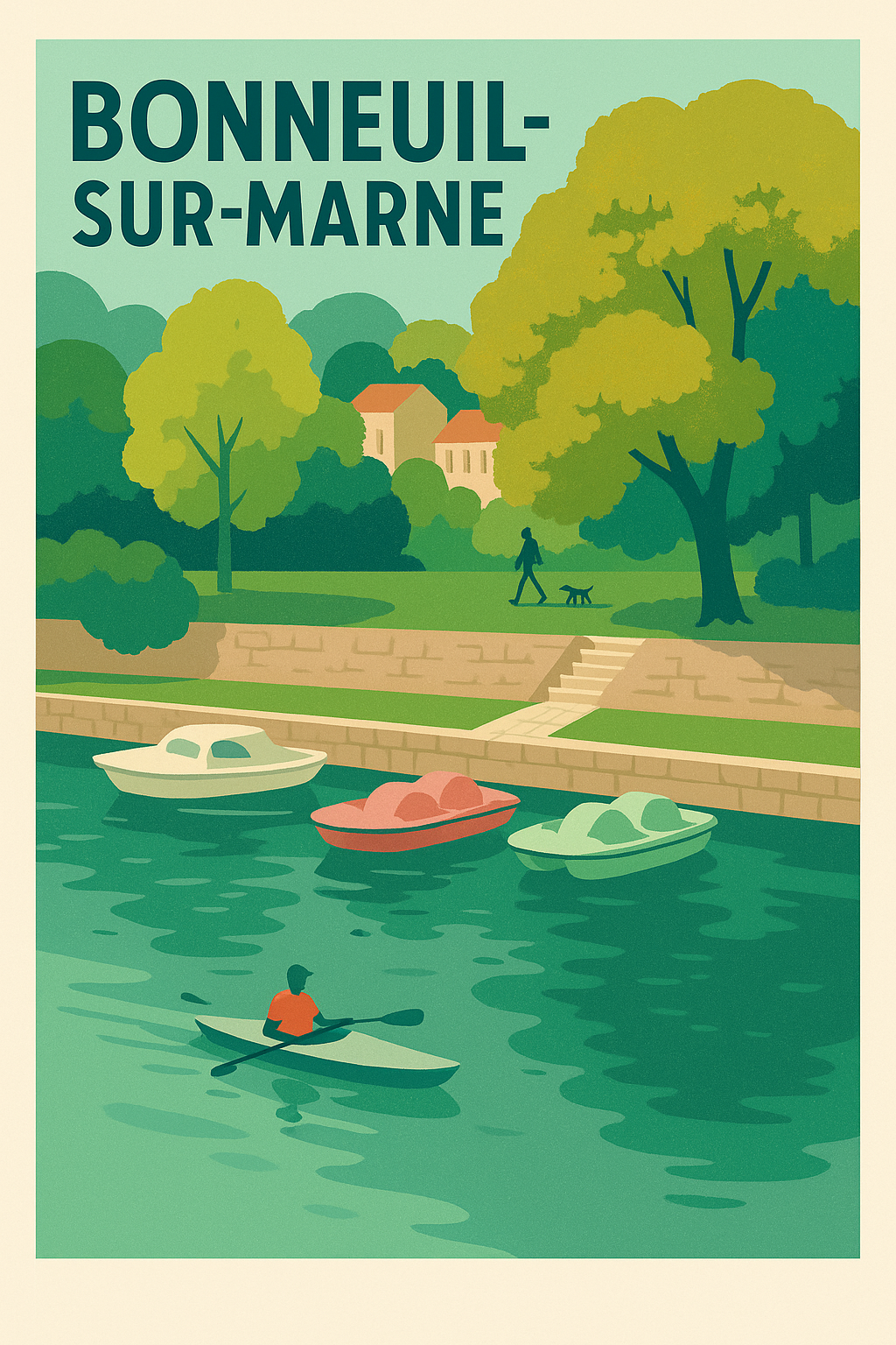 Affiche de Bonneuil-sur-Marne - Sérénité au fil de l'eau