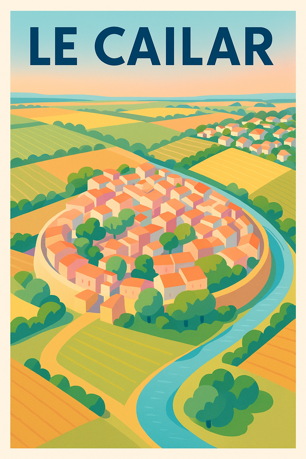 Affiche de Le Cailar - Charme circulaire au cœur de la Camargue