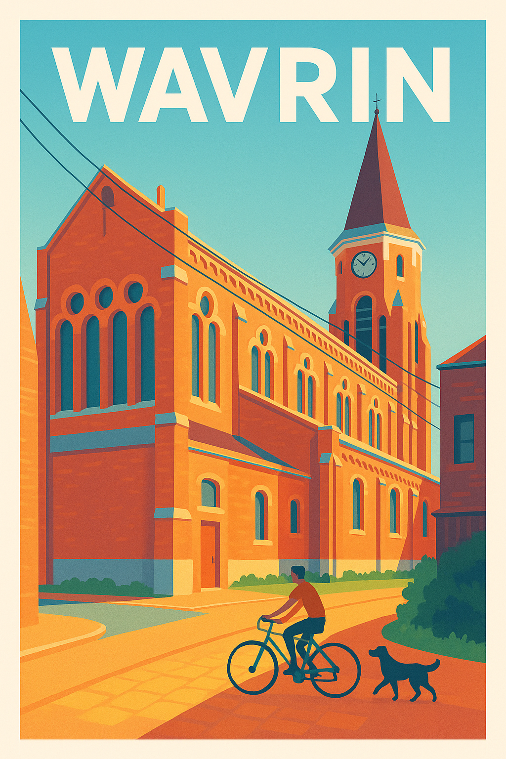 Affiche de Wavrin - L'église au cœur du quotidien