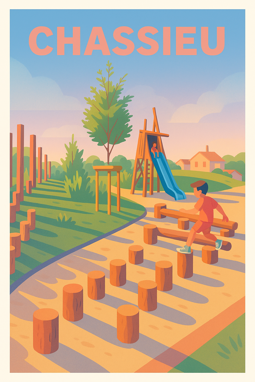 Affiche de Chassieu - Douceur et jeux en plein air