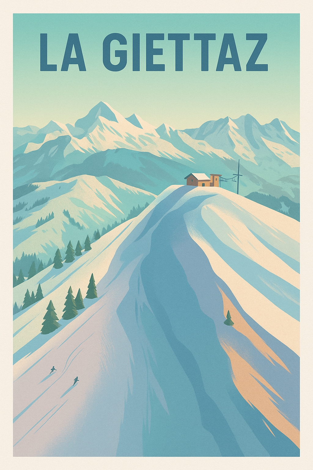 Affiche La Giettaz — Évasion Montagnarde Authentique · poster d'art de La Giettaz