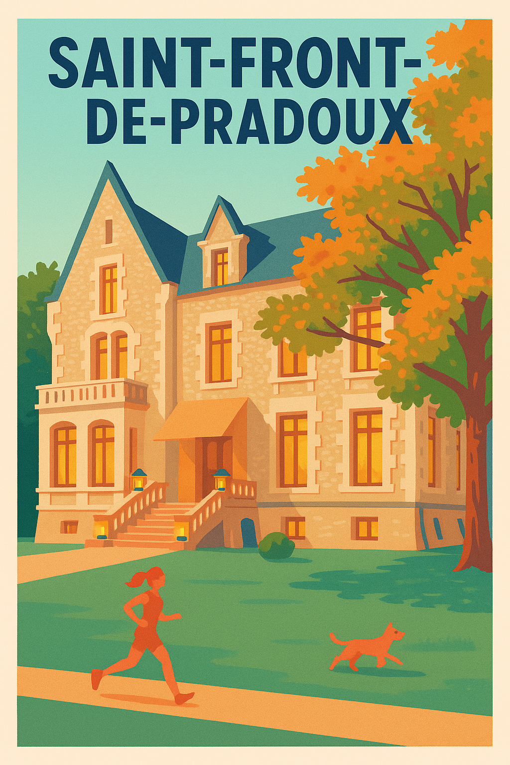 Affiche de Saint-Front-de-Pradoux - Charme et douceur de vivre en Dordogne