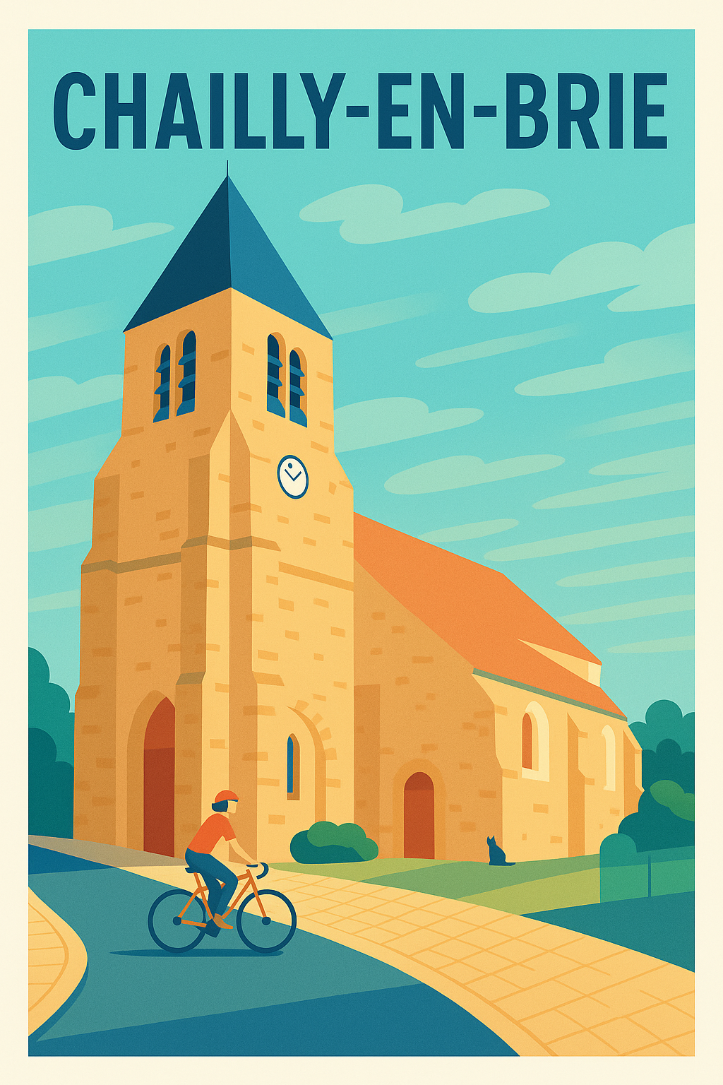Affiche de Chailly-en-Brie - L'authenticité d'un village paisible