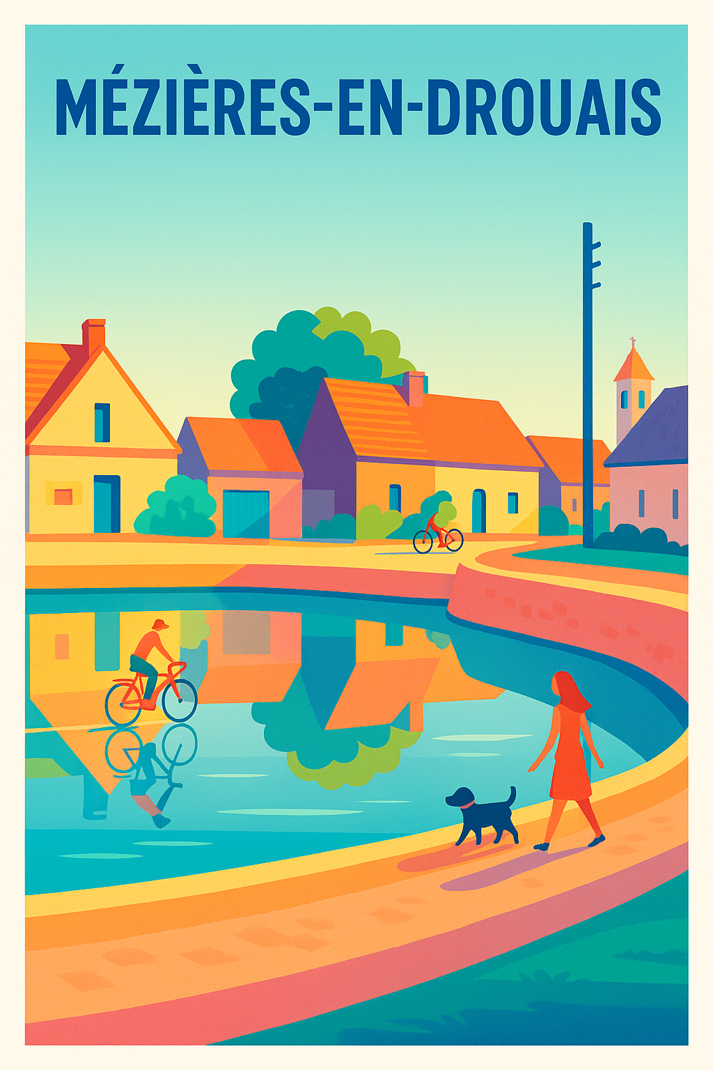Affiche de Mézières-en-Drouais - Charme et sérénité au fil de l'eau