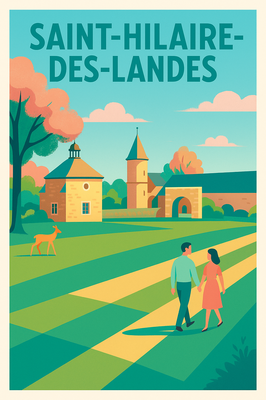 Affiche de Saint-Hilaire-des-Landes - Promenade bucolique au cœur de la nature