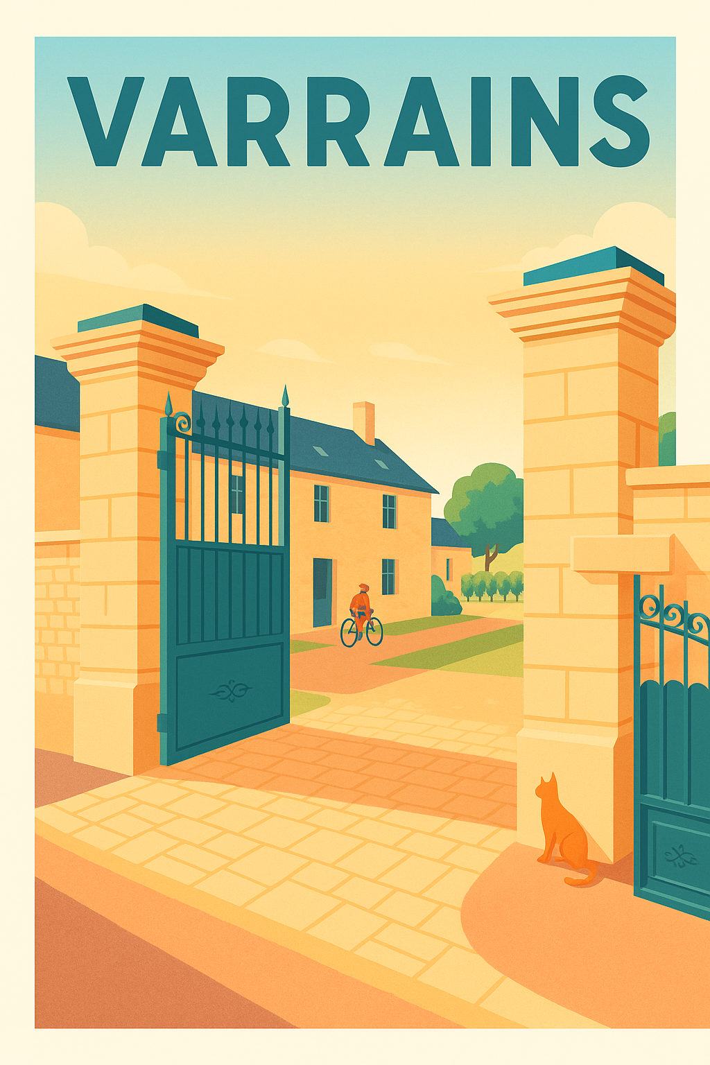 Affiche de Varrains - L'entrée paisible au charme authentique
