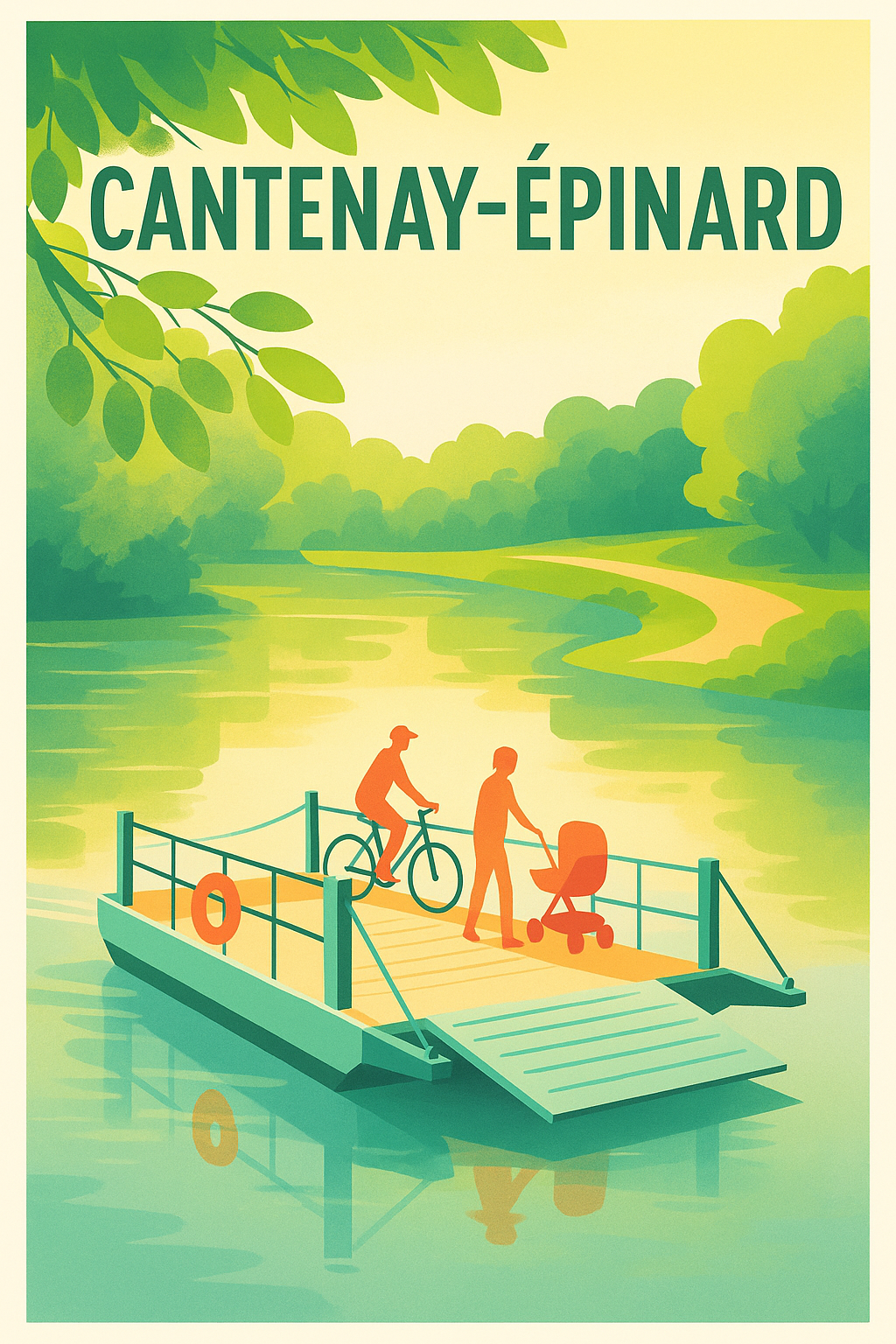 Affiche de Cantenay-Épinard - Sérénité au fil de l'eau