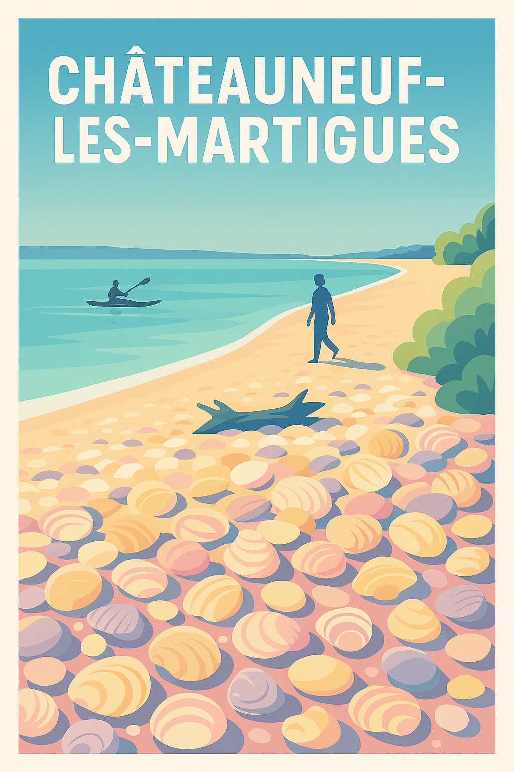 Affiche de Châteauneuf-les-Martigues - Évasion au bord de la mer
