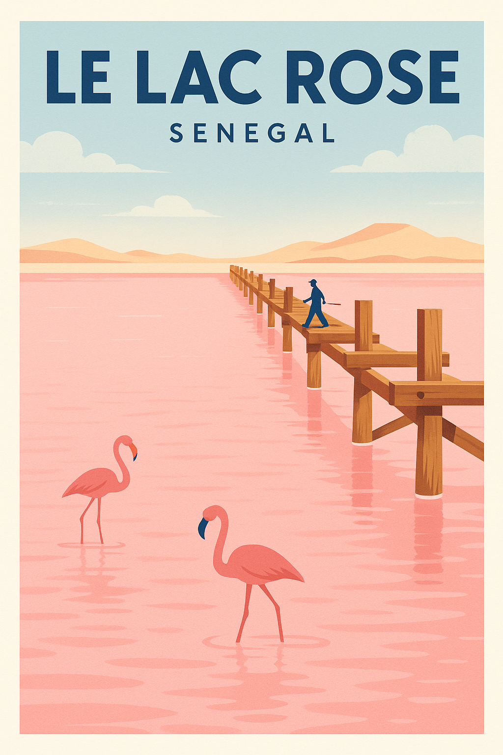 Affiche de Le Lac Rose - Un joyau naturel du Sénégal