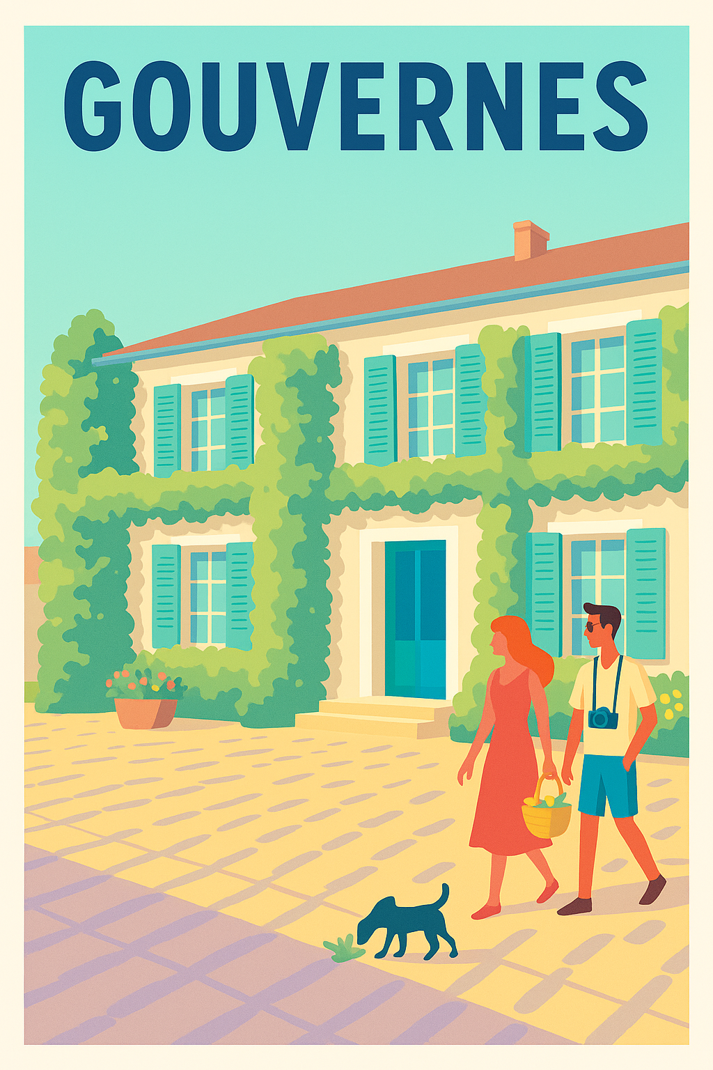 Affiche de Gouvernes - Charme bucolique et douceur de vivre