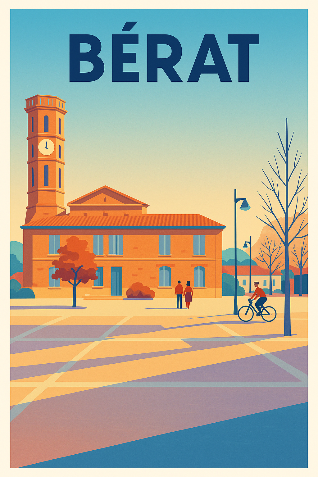 Affiche de Bérat - Charme et authenticité d'une ville paisible