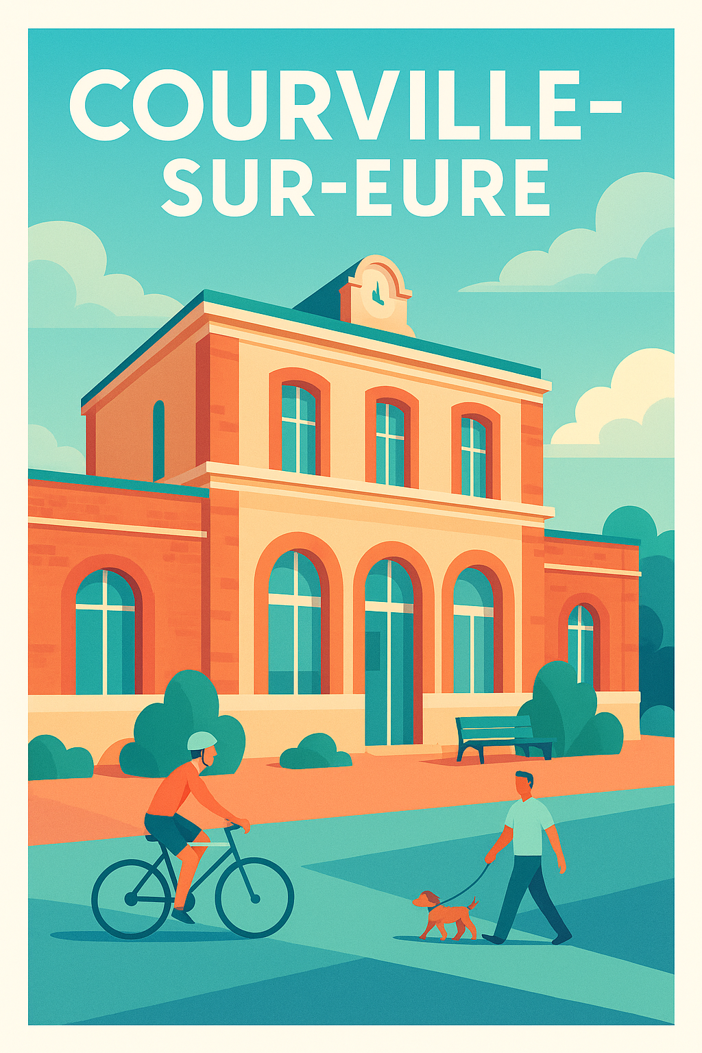 Affiche de Courville-sur-Eure - Charme et douceur de vivre