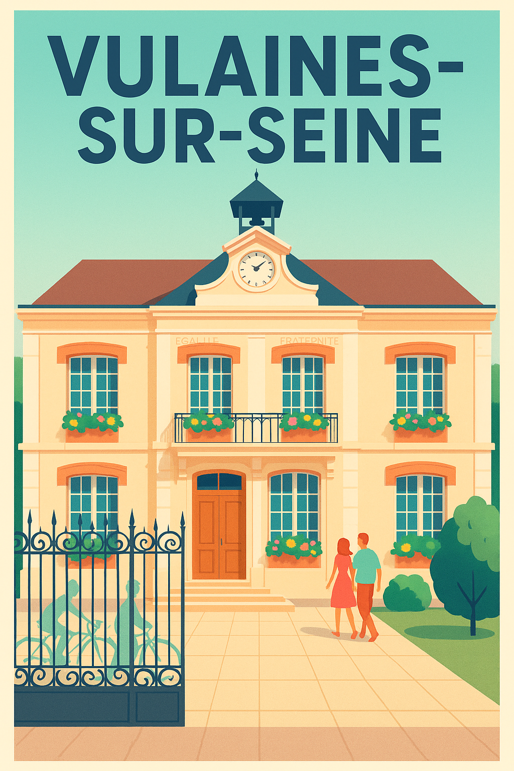 Affiche de Vulaines-sur-Seine - Élégance et charme à la française