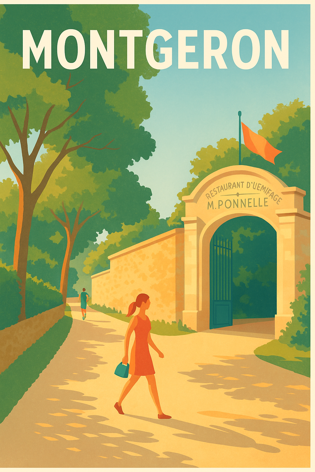 Affiche de Montgeron - Promenade en lumière d'été