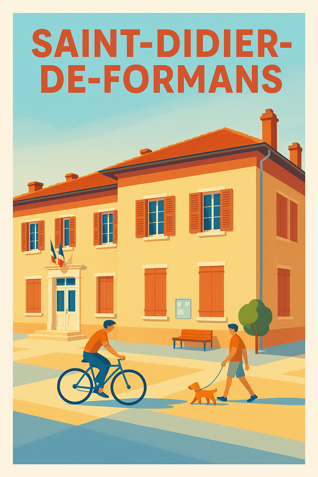 Affiche de Saint-Didier-de-Formans - Charme et vie paisible au cœur du village