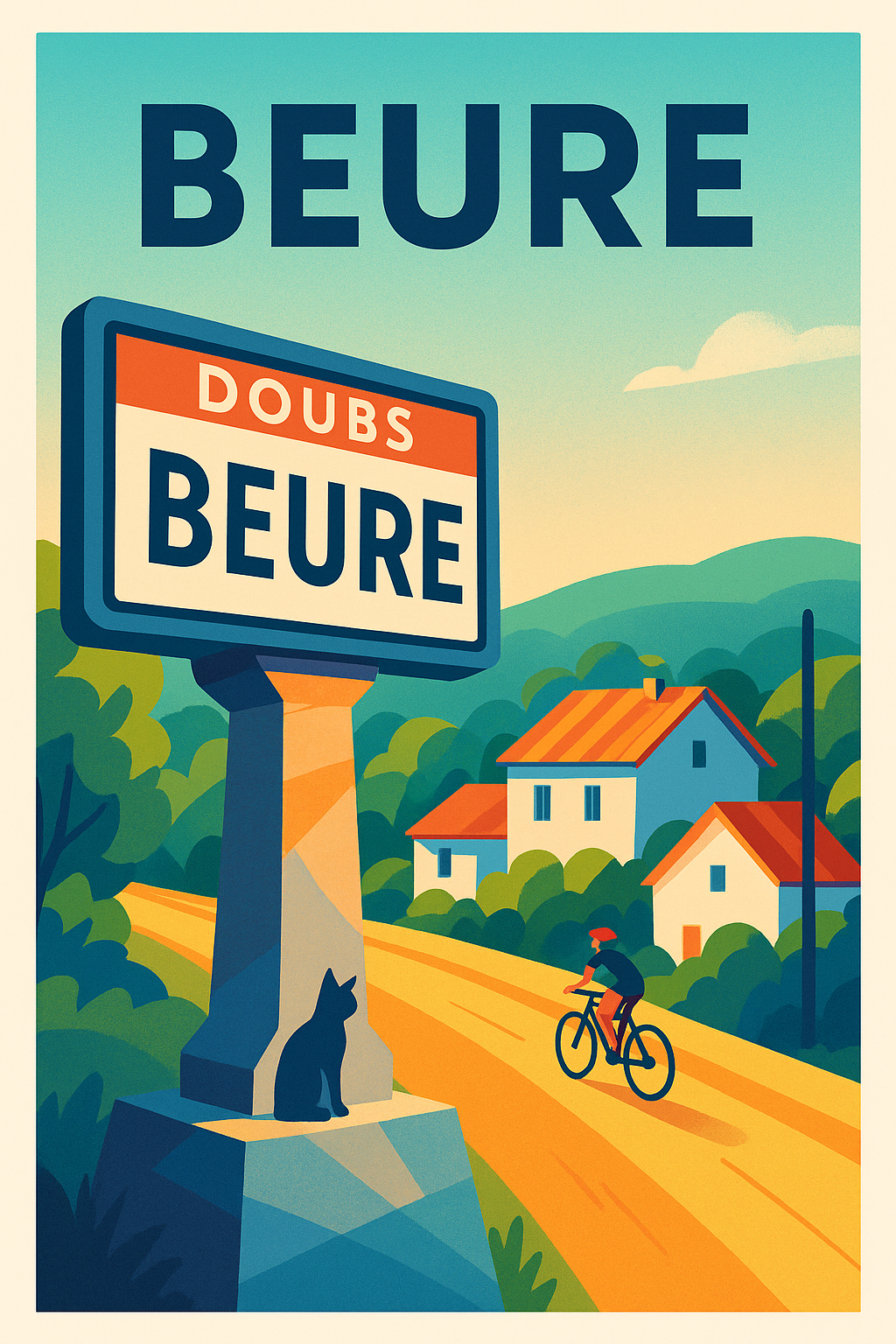 Affiche de Beure - Charme bucolique en Doubs