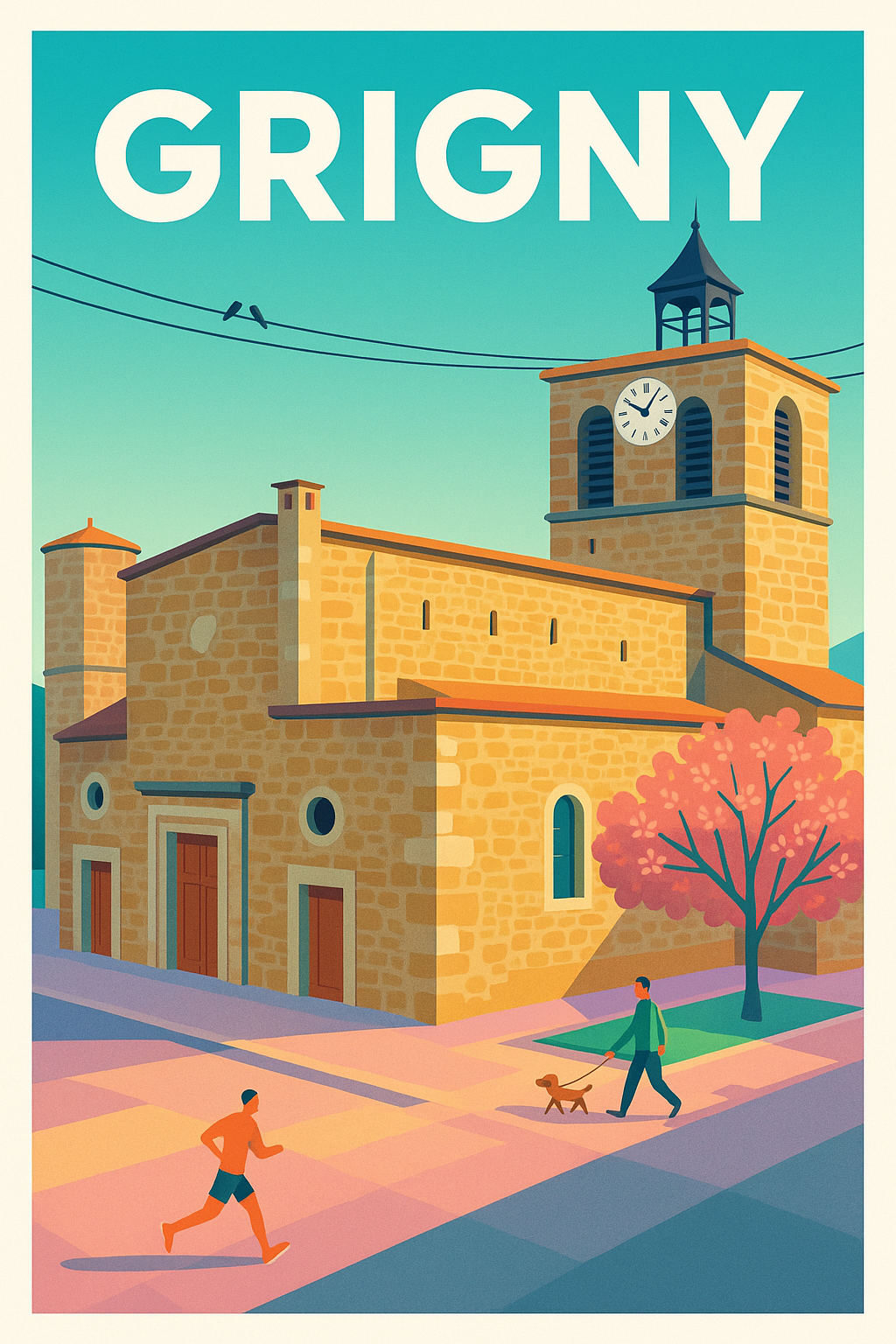 Affiche de Grigny - Charme et Sérénité Urbaine