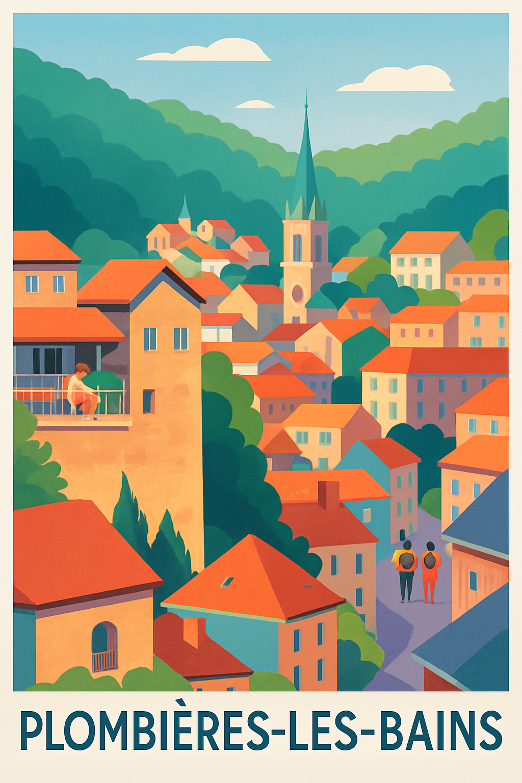 Affiche de Plombières-les-Bains - Charme et sérénité au cœur de la nature