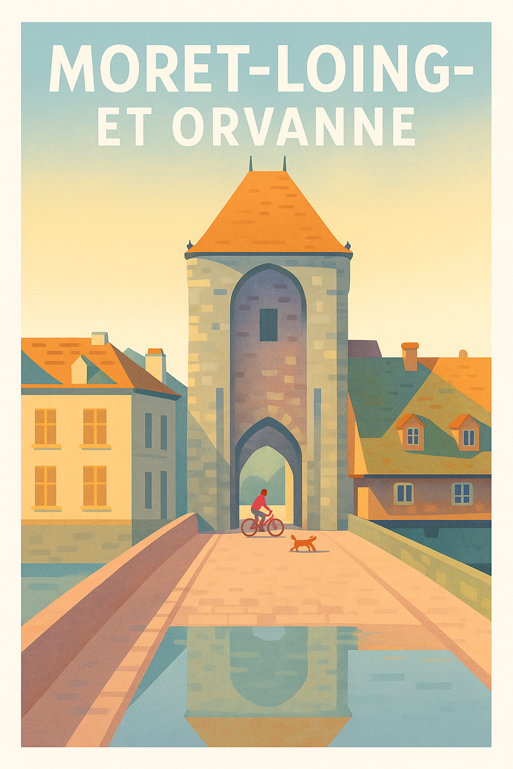 Affiche de Moret-Loing-et-Orvanne - Charme et sérénité au fil de l'eau