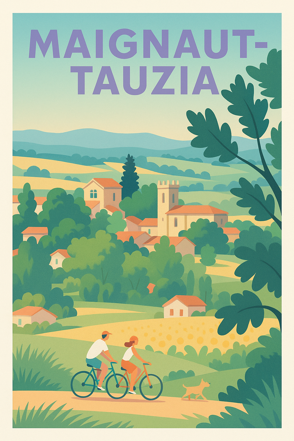 Affiche Maignaut-Tauzia — Évasion nature et douceur de vivre · poster d'art de Maignaut-Tauzia