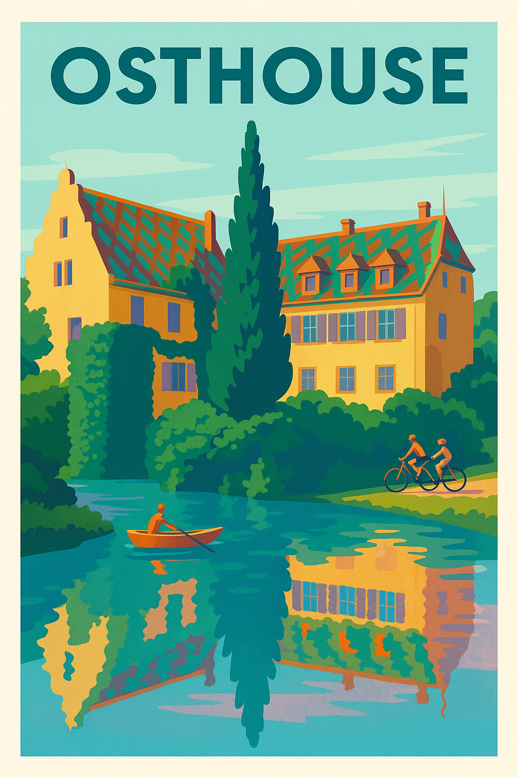 Affiche de Osthouse - Charme et sérénité au fil de l'eau