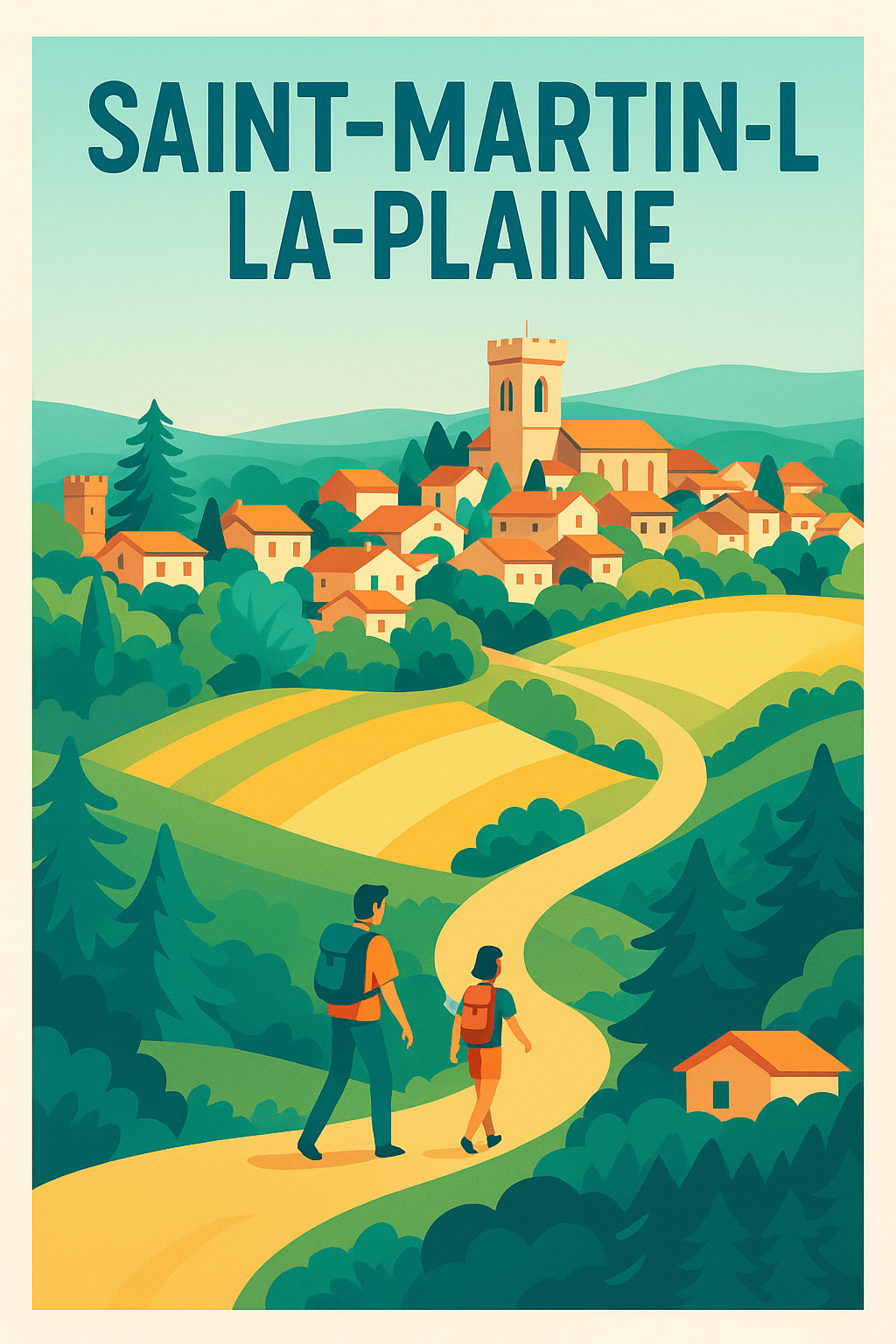 Affiche de Saint-Martin-la-Plaine - Flânerie bucolique au cœur de la nature