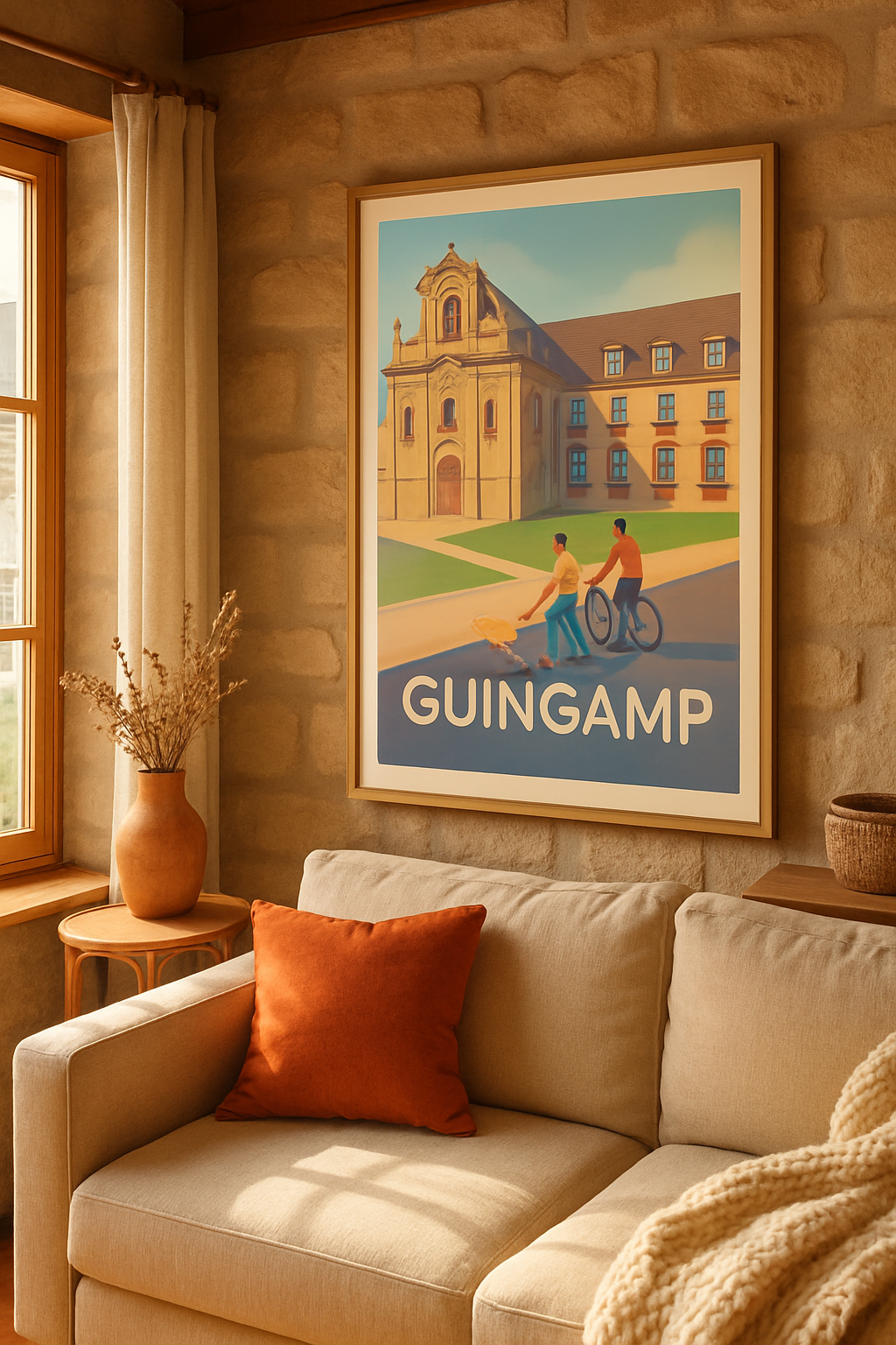 Mise en situation Affiche de Guingamp - Escapade tranquille au cœur historique