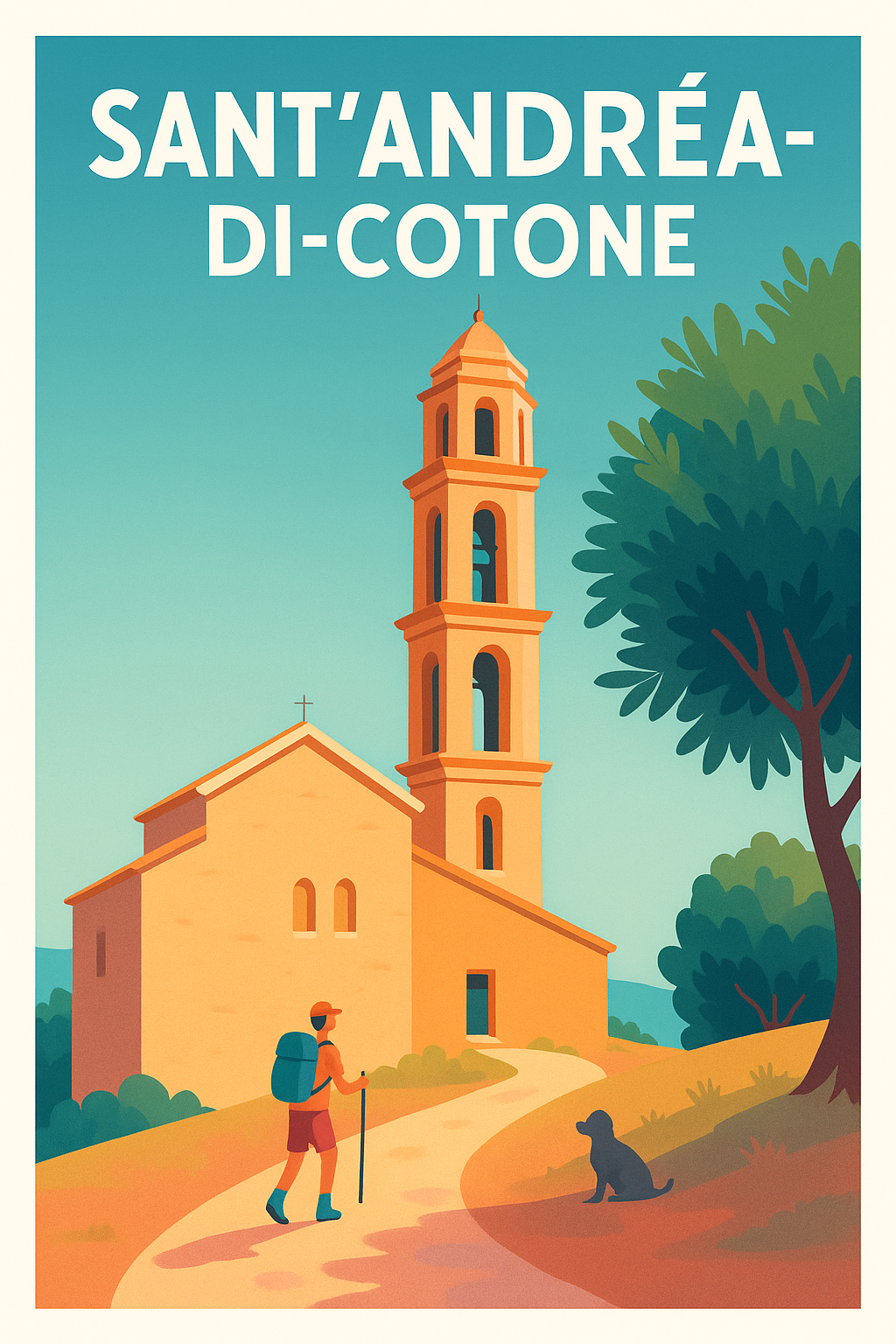 Affiche Sant'Andréa-di-Cotone — Exploration paisible en pleine nature · poster d'art de Sant'Andréa-di-Cotone