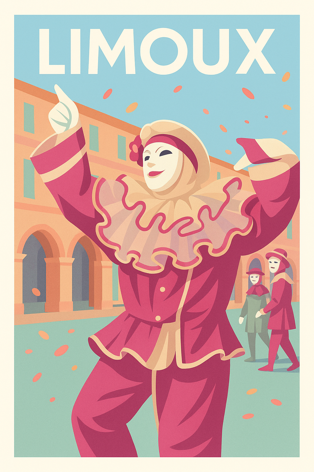 Affiche de Limoux - L'art du carnaval en fête