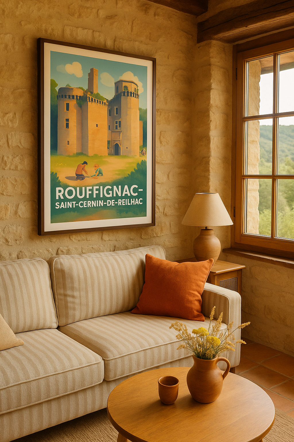 Mise en situation Affiche de Rouffignac-Saint-Cernin-de-Reilhac - Charme médiéval et douceur de vivre