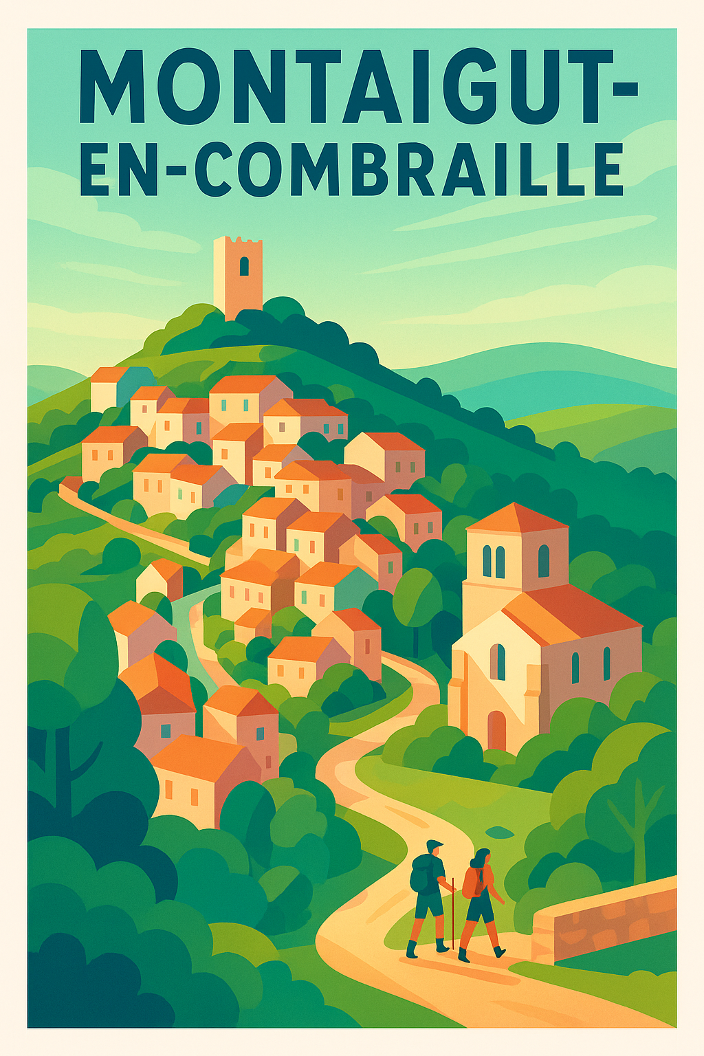 Affiche de Montaigut-en-Combraille - L'escapade bucolique au cœur des collines